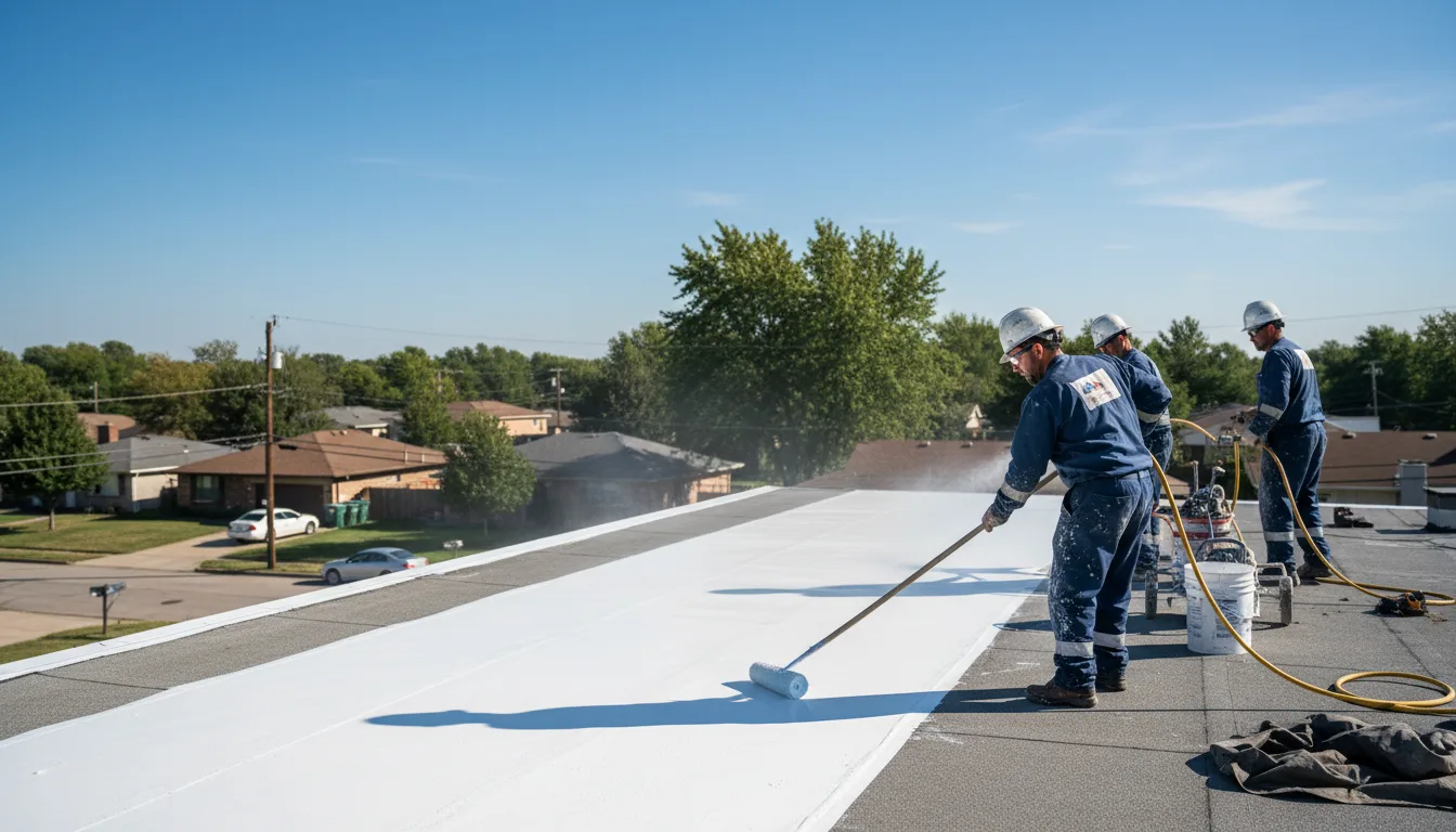 Commercial roof coating in Clarendon, TX near me